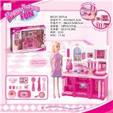 OBL888257 - KITCHEN SERIES AND MATCHING AND KITCHEN BARBIE BARBIE COLOR LIGHTING SOUND
