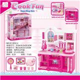 OBL888272 - KITCHEN SERIES AND MATCHING BARBIE COLOR LIGHTING SOUND