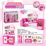 OBL888331 - SEPARABLE CABINET AND SANITARY WARE PINK LIGHT SOUND