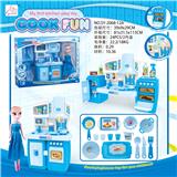 OBL888342 - SEPARABLE CABINET AND 9-INCH BARBIE WITH MATCHING BLUE LIGHT AND SOUND