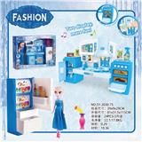 OBL888346 - SPLIT CABINET AND 9-INCH BARBIE ICE AND SNOW