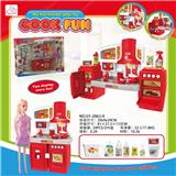 OBL888358 - SEPARABLE CABINET AND BARBIE AND SANITARY WARE WITH BIG RED LIGHT AND SOUND