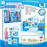 OBL888362 - SPLIT CABINET AND BARBIE AND SANITARY WARE BLUE LIGHT SOUND