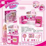 OBL888409 - SEPARABLE CABINET AND SKIRT BARBIE AND MATCHING PINK LIGHT SOUND