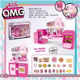 OBL888416 - SPLIT CABINET LOLO. M. G AND BREAD FOOD ACCESSORIES BARBIE LIGHT SOUND