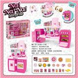 OBL888420 - SEPARABLE CABINET NANA ANIMAL DOLL AND BREAD FOOD ACCESSORIES BARBIE LIGHT SOUND