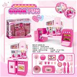 OBL888474 - 可分体橱柜粉红灯光声音