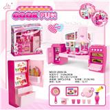 OBL888484 - 可分体橱柜粉红灯光声音