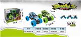 OBL888677 - 1: 32 alloy front and rear return force dinosaur climbing car with spring shock absorber (with light and sound)