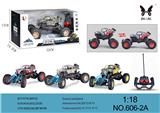 OBL889198 - 1:18遥控4通骨架水印攀爬车
