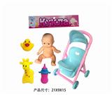 OBL889280 - 俄文卡头5.5寸娃娃配推车