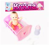 OBL889287 - 俄文卡头搪胶娃配摇床奶瓶