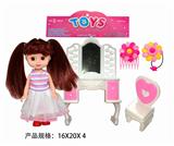 OBL889302 - 6寸娃娃配饰品梳装台椅子