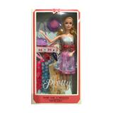 OBL889393 - 11.5-inch heavy joint barbie with shoulder bag flower hat hanging skirt