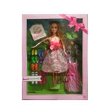 OBL889397 - 11.5-inch heavy body live hand barbie with shoes, earrings and hanging skirt