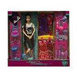 OBL889409 - 11 inch long hair changing suit barbie doll