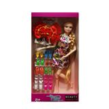 OBL889418 - 11 inch long hair fashion barbie doll