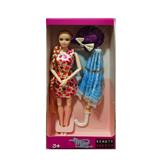 OBL889421 - 11 inch 11 joint long hair outing fashion barbie doll