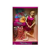 OBL889426 - 11 inch long hair fashion barbie doll