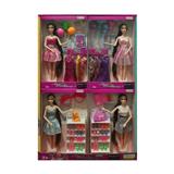 OBL889439 - 11 inch long hair fashion barbie doll