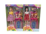 OBL889504 - High end theme 11.5-inch full body live hand long hair fashion short skirt barbie