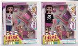 OBL889509 - High end theme 11.5 inch real body live hand 3d eyes amy fashion barbie