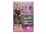 OBL889517 - Pop theme 11.5-inch solid 11 joint braided fashion short skirt barbie