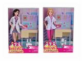 OBL889521 - Pop theme 11.5-inch solid 11 joint female nurse barbie