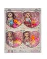 OBL889535 - 6-inch solid 12 joint 3d real eye russian doll
