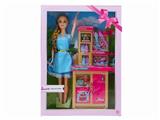 OBL889546 - High grade 11.5 inch body long hair fashion short skirt barbie