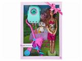 OBL889547 - High grade 11.5-inch 9-joint real body long hair fashion barbie