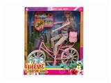 OBL889570 - High grade 11.5-inch 11 joint solid body theme bicycle fashion barbie