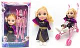 OBL889636 - The 4th generation 3d real eye theme song with light music 14 inch real ice and snow doll