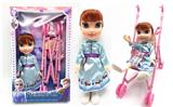 OBL889638 - The 4th generation theme song with light music 14 inch solid ice and snow doll