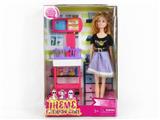 OBL889655 - High end theme 11.5 inch solid 11 joint fashion short skirt barbie