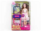 OBL889656 - High end theme 11.5 inch solid 11 joint fashion short skirt barbie