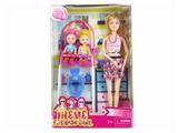 OBL889658 - High end theme 11.5-inch full body 11 joint long hair fashion short skirt barbie