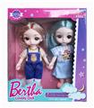 OBL889796 - 6-inch 13 joint 3d eye fashion bertha doll solid body