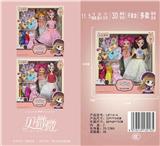 OBL890002 - 11.5 \30cm 11 joint solid 3d real eye fashion change candy series little confused baby fashion barbie doll