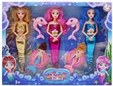 OBL890134 - Explosive 9-joint 14 inch solid 3d real eye mermaid sea elf