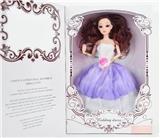 OBL890144 - High grade gift box 11.5 \9-joint solid 3d real eyes amy wedding dress barbie flower band