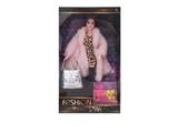 OBL890157 - New 11 inch solid 9-joint tweed coat princess dress
