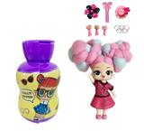 OBL890210 - New 3rd generation gourd bottle 5-inch solid omg.lol marshmallow head hairstyle doll