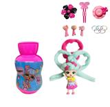 OBL890211 - New 3rd generation gourd bottle 5-inch solid omg.lol marshmallow head hairstyle doll