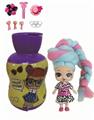 OBL890214 - New 3rd generation gourd bottle 5-inch solid omg.lol marshmallow head hairstyle doll