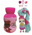 OBL890218 - New 3rd generation gourd bottle 5-inch solid omg.lol marshmallow head hairstyle doll