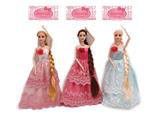 OBL890241 - New high-end 11.5-inch body long hair joint princess dress barbie