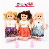 OBL890281 - 12 inch silent machine embroidered skirt girl