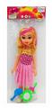 OBL890412 - 14 inch card bag music girl doll