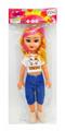 OBL890413 - 14 inch card bag music girl doll
